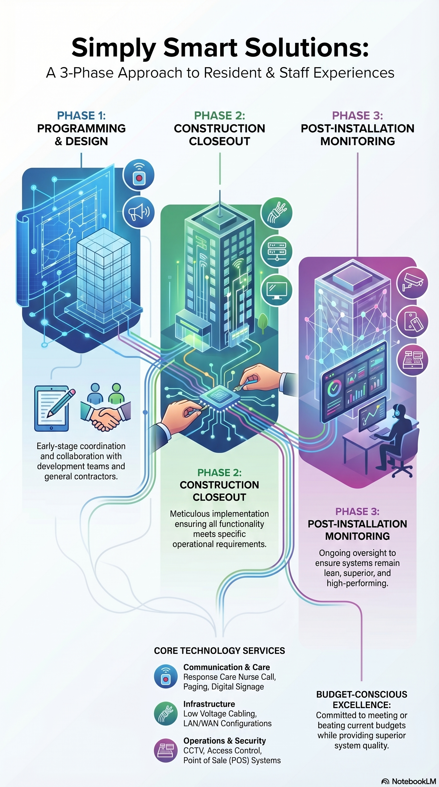 SimplySmart Solutions 3-Phase Approach infographic